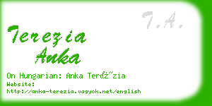 terezia anka business card